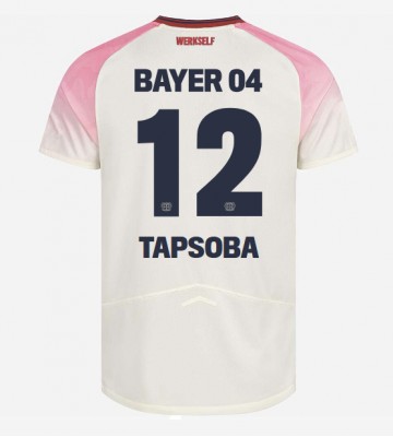 Bayer Leverkusen Edmond Tapsoba #12 Segunda Equipación 2025-26 Manga Corta
